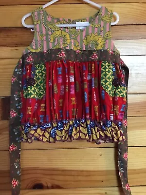 Matilda Jane Jester Red Shasta Bubble Top EUC Paint By Numbers Girls Size 2 • $24.99