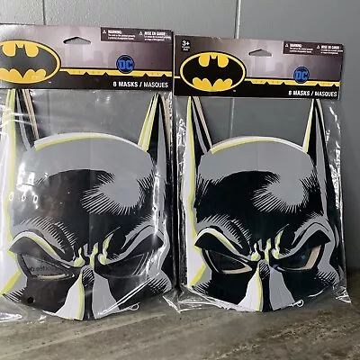 Batman Birthday Party Paper Mask Lot Of 2 Packs Of 8. • $8