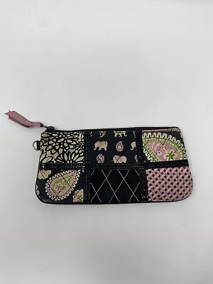 Vera Bradley Pink Elephant Multi Pattern Wristlet Without Strap • $8