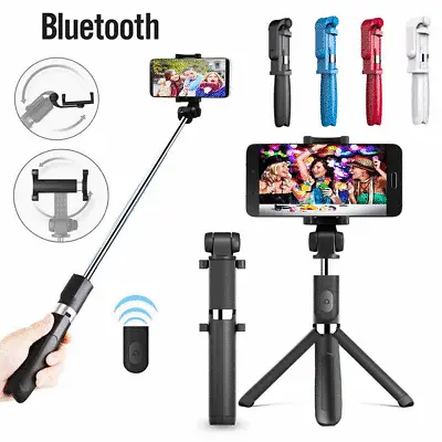 $20.76 • Buy 3-in-1 Extendable Selfie Stick Tripod Stand Removable Bluetooth Wireless 