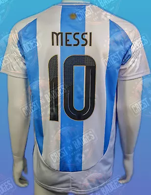 ARGENTINA Copa America Home Jersey 2024 LIONEL MESSI #10 Jersey - Size M To 2XL • $44