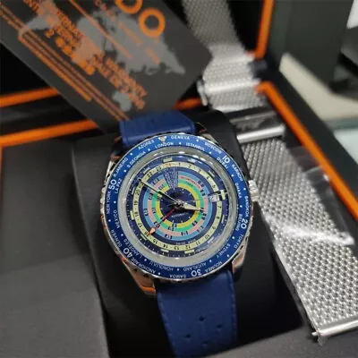 New Mido Ocean Star Decompression Worldtimer Blue Men's Watch M0268291704100 • $1165