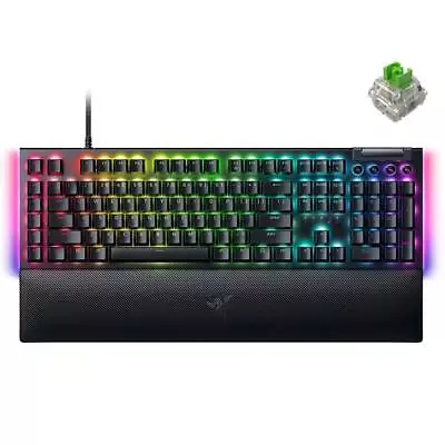 Razer BlackWidow V4-Mechanical Gaming Keyboard (Green Switch) [RZ03-04690100-... • $303.74