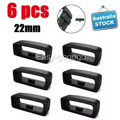 $8.99 • Buy 6X Silicone Rubber Garmin Watch Strap Band Keeper Holder Hoop Loop Ring Retainer