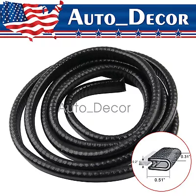 60  Rubber Seal Strip Car Parts Door Window Push-On Pinch Weld Trim Decoration • $10.03