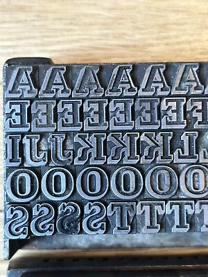 Vintage Rare/Unique Printing Letterpress - Upper Case-Numbers-Symbols • $75