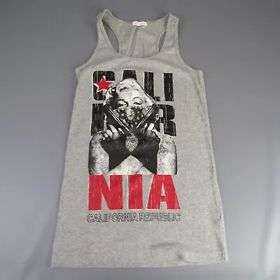 Marilyn Monroe California Tank Top Women's Size 1X Sleeveless T-Shirt XL Gray • $9.10