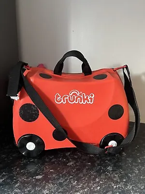 Harley The Ladybird Trunki Ride-on Kids Suitcase Girls Boys Trunki Case Bag • £23