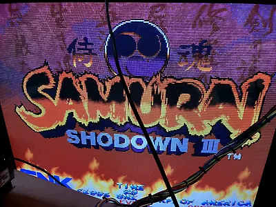 Samurai Shodown III 3 NEO GEO MVS ARCADE Cartridge AUTHENTIC • $79