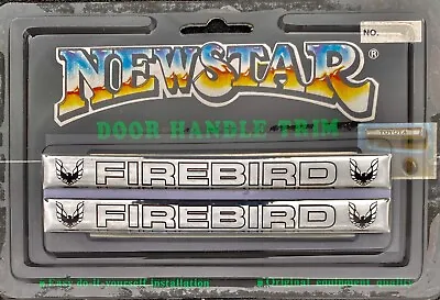 70-92 Firebird Ta Trans Am Bandit New Chrome Outside Door Handle Insert Trim Set • $24.99