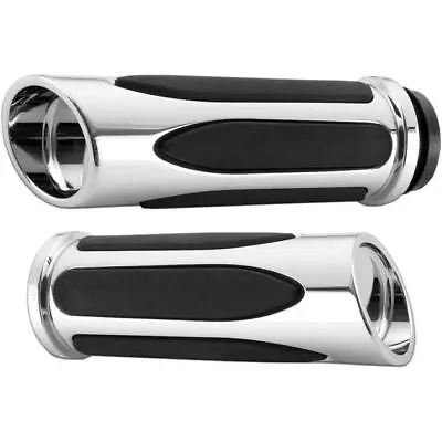 Arlen Ness Deep Cut Comfort Grips Chrome #07-050 Harley Davidson • $161.95