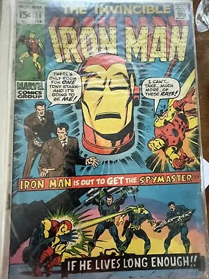 Iron Man #34 Spymaster! Marvel 1971 8.0-8.5 Range • $25