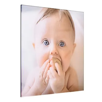 Clear Acrylic Prints Wall Mounted Desk Stand Personalised Photo Signs Printing • £62.99
