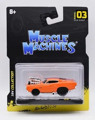 Maisto Muscle Machines 1966 Dodge Charger (Orange) 1:64 Scale • $1.99