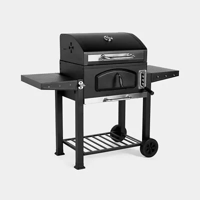 Charcoal BBQ Patio Portable 2 In 1 American Style Barbeque Grill And Wood Smoker • £194.99