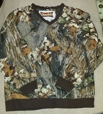 Youth Boys Sz Medium Gamehide Mossy Oak Break-up Camo Lined  Pullover Shirt V • $12