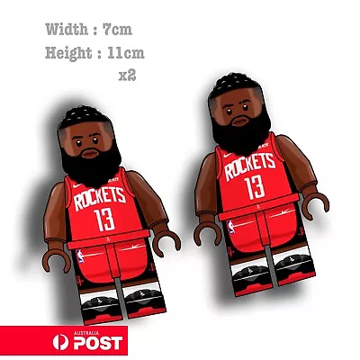 NBA Lego James Harden ROCKETS 13 Basketball Nike Basketball Sticker  • $7