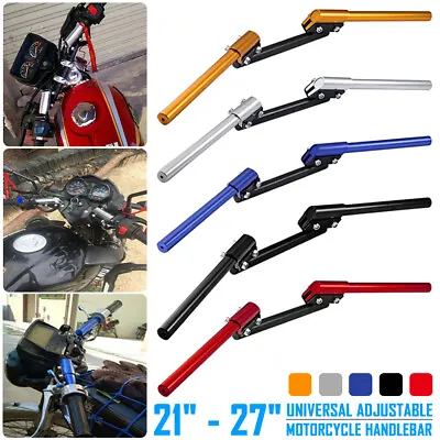 7/8  22mm Motorcycle Handlebars Rising Drag Handle Bar For Cruiser Cafe Racer • $31.82