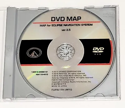Eclipse Navigation Disc Dvd Map Mdv-82d Ver 3.5 Avn-6600 Avn-5500 2454 5435 62d • $45.95