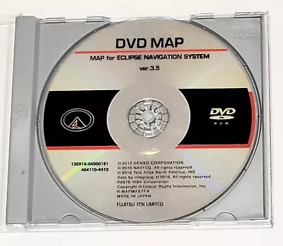 Eclipse Navigation Unit Map Ver 3.5 Dvd Gps Disc Denso Navteq Avn 5435 2454 6600 • $45.95