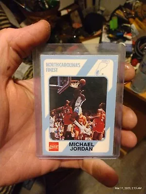 1989 Coca-cola Collegiate Collection Star Michael Jordan  Rookie College Card • $175