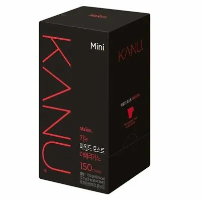 MAXIM KANU Mini Mild Roasted Korean Instant Americano Coffee 150 Sticks • $39.90
