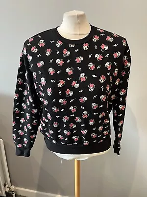 Ladies Primark Disney Minnie Mouse Face Print Pullover Jumper Size 6/8 XS  • £5