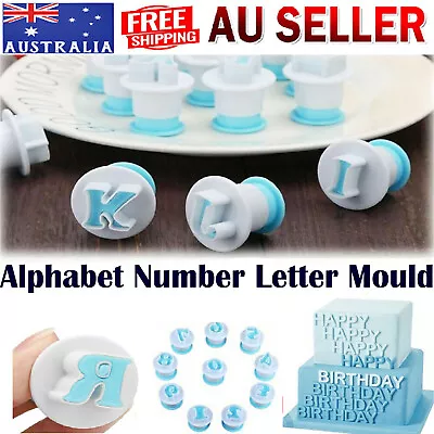 New Alphabet Number Letter Fondant Icing Cookie Cutter Cake Decorating Tool AUS • $12.99