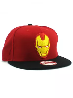 New Era Iron Man 9fifty Snapback Hat Adjustable Marvel Avengers Movie Red Black • $31.45