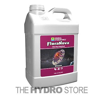 $187.99 • Buy General Hydroponics FloraNova Bloom 2.5 Gallon - 2.5G Gh Flora Nova Gal Nutrient
