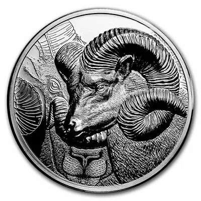 2022 Mongolia 1 Oz Silver Proof Magnificent Argali (Ram) • $97.43