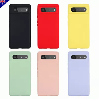 For Google Pixel 6 7 8 Pro 7A 6A 5/4A Liquid Silicone Case Protective Cover Skin • $14.98