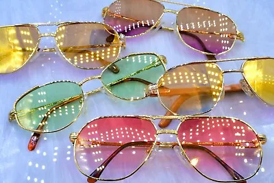 $269.99 • Buy Vintage Monarch Japan Cartier Glasses Fred Eyeglasses Tiffany Sunglasses 1980's