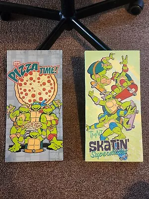 TMNT Canvas Wall Art 2 Piece Set - Used In Fair Condition • $5.99