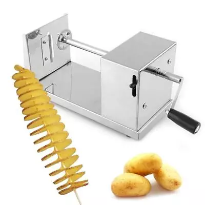 Stainless Steel Twister Potato Slicer Spiral Vegetable Cutter For Kitchen STRONG • £37.93