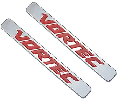 2x Vortec Emblems Badges For 2500hd Truck Sierra Silverado Chrome Red • $11.86