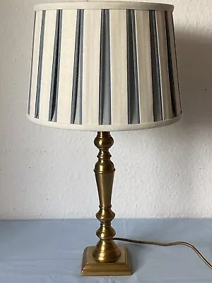 Laura Ashley Table Lamp With Fenn Silk Shade - VGC & GWO • £33.95