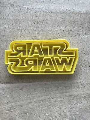 Star Wars Styled Logo Biscuit Cake Cookie Or Fondant Cutter Clay Embosser Icing • £4.19