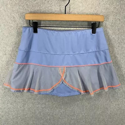 Lucky In Love Womens Net Flounce Tennis Skirt Skort Size M Blue Blumarine • $39.65