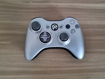 Genuine Official Microsoft Xbox 360 Wireless Controller Silver Limited Edition • $49