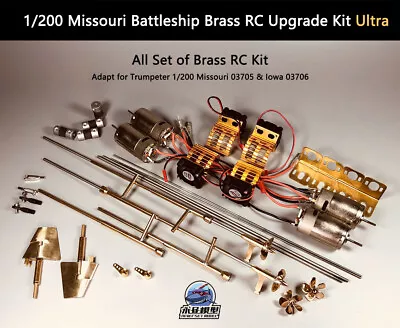 Trumpeter 1/200 Missouri Battleship Brass RC Upgrade Kit Ultra • $269.99