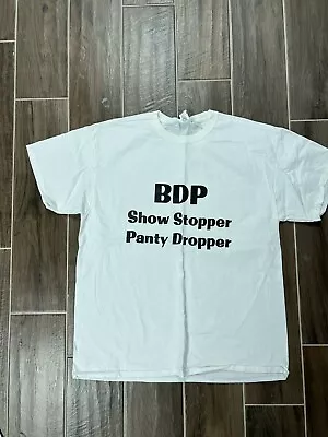 Fruit Of The Loom BDP Show Stopper  Dropper White T-Shirt Size Large • $9.95