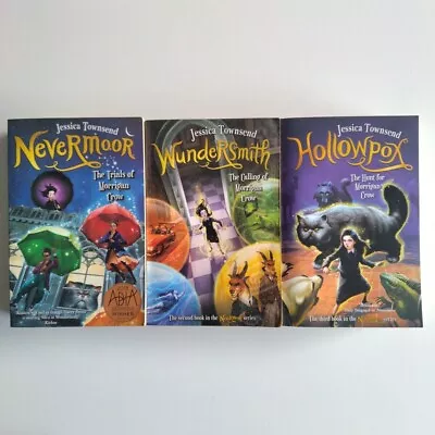 Nevermoor Series Books 1-3 By Jessica Townsend (Wundersmith Hollowpox | P/Back) • $29.95