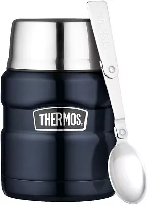 Thermos Stainless King Vacuum Insulated Food Jar 470Ml Midnight Blue SK3000MB • $35.85
