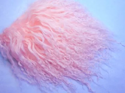 Light Pink Tibetan Lamb Mohair For Doll Hair Wigs Or Reroot  4 X4   Soft Curl • $9.89