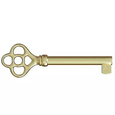 KY-3AB Brass Plated Hollow Barrel Skeleton Key For Antique Vintage And Old C... • $22.15