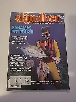 Skin Diver Magazine Scuba Diving Bahamas Vintage April 1984  • $9.49