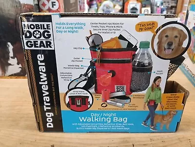 Mobile Dog Gear Dog Travelware Day/Night 6-Piece Walking Bag Red - NEW IN BOX! • $16.99