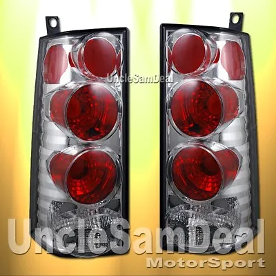 For Chevy Express Gmc Savana Euro Clear Lens Chrome Tail Light Pair • $106.99