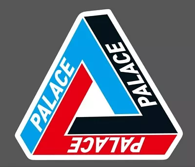 3pcs Palace Logo Vinyl Sticker Snowboard Luggage Car Laptop Phone 7x7cm Z0081 • $2.99